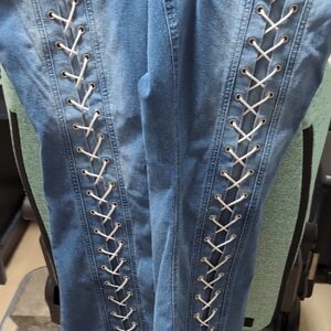 [NWT] Hot Topic Flared Lace-Up Jeans Plus Size 18